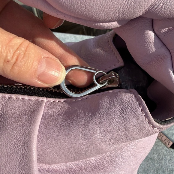 Tous Light Purple Gathered Shoulder Bag - Picture 8 of 16